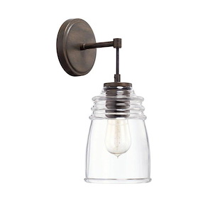 Turner - 1 Light Wall Sconce - in Industrial style - 5.75 high by 14 wide