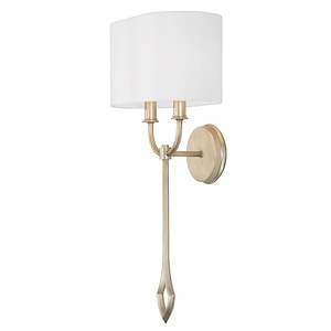 Claire - 2 Light Wall Sconce In Contemporary Style-24.75 Inches Tall and 11.25 Inches Wide