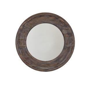 35.75 Inch Round Decorative Mirror - in Transitional style - 35.75 high by 35.75 wide