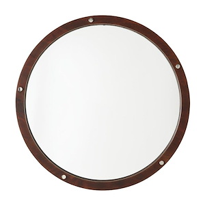 29.75 Inch Decorative Wooden Frame Mirror