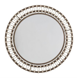 34.5 Inch Round Decorative Mirror - in Traditional style - 34.5 high by 34.5 wide