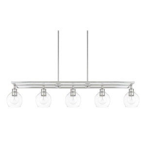 Mid-Century - 5 Light Island - in Modern style - 47 high by 8.5 wide - 990235