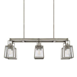 Kenner - 6 Light Island - in Industrial style - 39.5 high by 63.5 wide - 724740