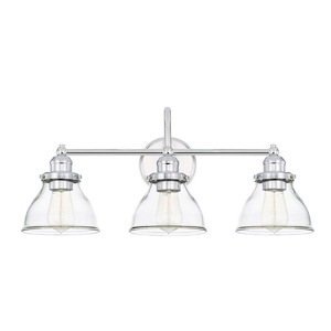 Baxter - 3 Light Industrial Bath Vanity Approved for Damp Locations - in Industrial style - 24.25 high by 11 wide - 724728