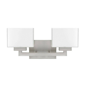 Tahoe - 2 Light Transitional Bath Vanity Approved for Damp Locations - in Transitional style - 16 high by 7.25 wide - 1221990