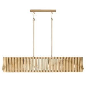 Archer - 6 Light Linear Chandelier-7.5 Inch Tall and 41 Inch Wide - 1394769