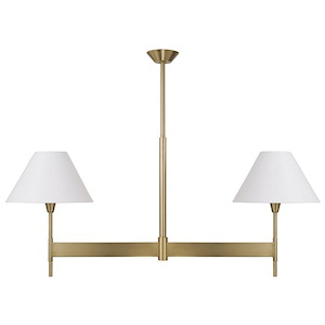 Leland - 2 Light Linear Chandelier-22.5 Inch Tall and 50 Inch Wide - 1394772