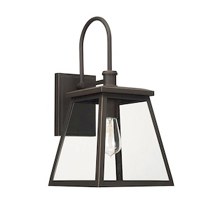Belmore - 1 Light Outdoor Wall Mount - in Urban/Industrial style - 9.25 high by 18.25 wide Rain or Shine made for Coastal Environments