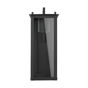Hunt - 7W 1 LED Outdoor Wall Lantern In Industrial Style-15 Inches Tall and 6 Inches Wide