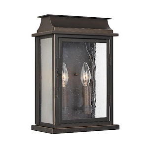 Bolton - 13.75 Inch 2 Light Medium Outdoor Wall Mount - in Transitional style - 9.25 high by 13.75 wide Rain or Shine made for Coastal Environments