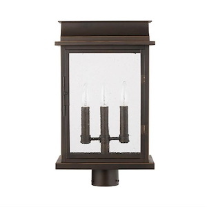 Bolton - 3 Light Outdoor Post Mount - in Transitional style - 11.75 high by 19.75 wide Rain or Shine made for Coastal Environments