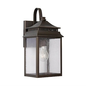 Sutter Creek - 1 Light Outdoor Wall Mount - in Transitional style - 7 high by 15 wide Rain or Shine made for Coastal Environments
