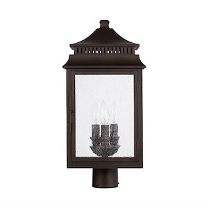 Sutter Creek - 3 Light Outdoor Post Mount Rain or Shine made for Coastal Environments