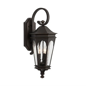 Inman Park - 3 Light Outdoor Wall Mount - in Traditional style - 11 high by 27 wide Rain or Shine made for Coastal Environments
