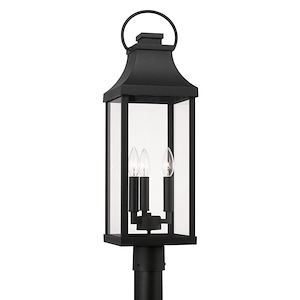 Bradford - 3 Light Outdoor Post Lantern In Traditional Style-26.75 Inches Tall and 8 Inches Wide - 1116985