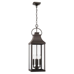 Bradford - 4 Light Outdoor Hanging Lantern In Traditional Style-29.5 Inches Tall and 9 Inches Wide - 1116988