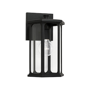 Walton - 1 Light Outdoor Wall Lantern In Transitional Style-13.25 Inches Tall and 8 Inches Wide