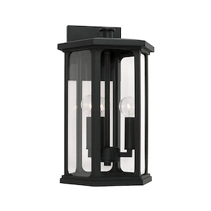 Walton - 3 Light Outdoor Wall Lantern In Transitional Style-16.25 Inches Tall and 10 Inches Wide - 1117015