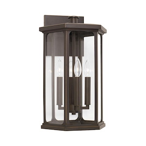 Walton - 4 Light Outdoor Wall Lantern In Transitional Style-20 Inches Tall and 12 Inches Wide