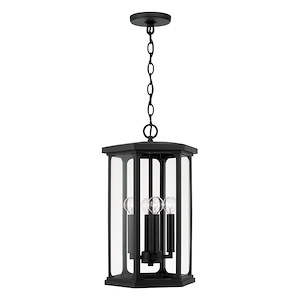 Walton - 4 Light Outdoor Hanging Lantern In Transitional Style-19.75 Inches Tall and 12 Inches Wide