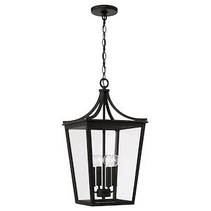 Adair - 4 Light Outdoor Hanging Lantern In Farmhouse Style-23 Inches Tall and 12 Inches Wide
