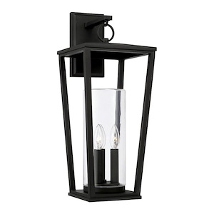 Elliott - 3 Light Outdoor Wall Lantern In Minimalist Style-23.75 Inches Tall and 9.25 Inches Wide