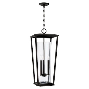 Elliott - 3 Light Outdoor Hanging Lantern In Minimalist Style-30 Inches Tall and 12.25 Inches Wide - 1288640