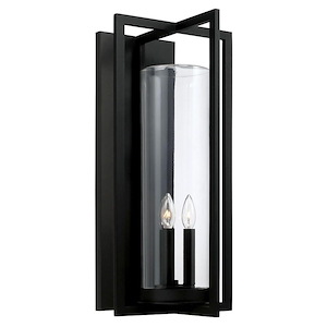 Kent - 3 Light Outdoor Wall Lantern In Minimalist Style-25 Inches Tall and 12 Inches Wide - 1287817