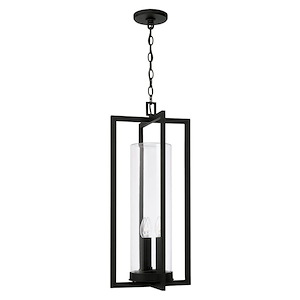 Kent - 3 Light Outdoor Hanging Lantern In Minimalist Style-27.25 Inches Tall and 12 Inches Wide