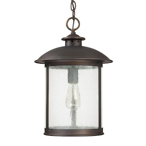 Dylan - 18 Inch 1 Light Outdoor Hanging Lantern - in Urban/Industrial style - 11.5 high by 18 wide - 1221792