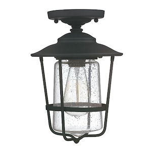 Creekside - 12 Inch 1 Light Outdoor Semi-Flush Mount - in Urban/Industrial style - 8 high by 12 wide - 990214