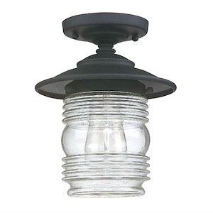 Creekside - 10 Inch 1 Light Outdoor Semi-Flush Mount - in Urban/Industrial style - 8 high by 10 wide - 990212