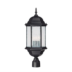 Main Street - 3 Light Outdoor Post Mount - in Transitional style - 10 high by 24 wide - 522432