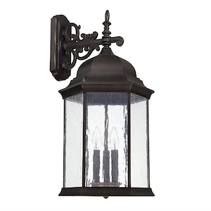 Main Street - 25.5 Inch 3 Light Outdoor Wall Mount - in Traditional style - 12 high by 25.5 wide