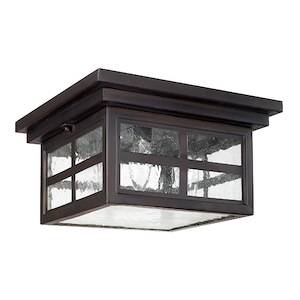 Preston - 3 Light Outdoor Flush Mount - in Urban/Industrial style - 11.25 high by 6 wide