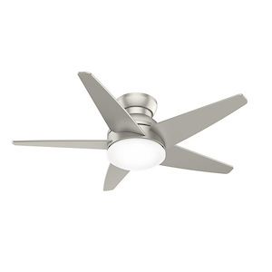 Isotope - 5 Blade Ceiling Fan with Light Kit In Modern style-12.76 Inches Tall and 44 Inches Wide