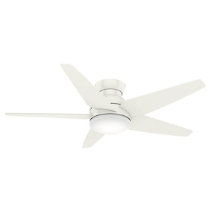 Isotope - 5 Blade 44 Inch Ceiling Fan with Wall Control in Modern Nautical Style and includes 5 Motor Speed settings - 659242