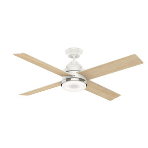 Daphne - 4 Blade 9 Inch Ceiling Fan with Wall Control in Modern Style and includes 4 Motor Speed settings