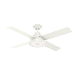 Levitt - 4 Blade 54 Inch Ceiling Fan with Wall Control in Casual Modern Style and includes 4 Motor Speed settings - 822436