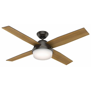 Dempsey - 4 Blade Ceiling Fan with Light Kit In Modern style-12.65 Inches Tall and 52 Inches Wide
