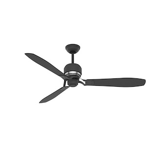 Tribeca - 3 Blade 6.6 Inch Ceiling Fan With Wall Control In Modern Industrial Style And Includes 3 Motor Speed Settings - 1214677