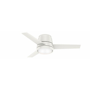 Commodus - 44 Inch 3 Blade Ceiling Fan with Light Kit and Wall Control