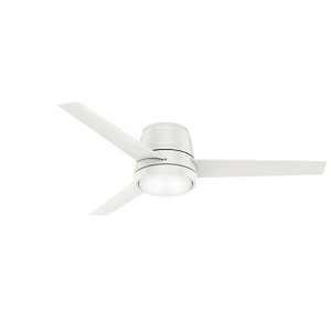 Commodus - 54 Inch 3 Blade Ceiling Fan with Light Kit and Wall Control