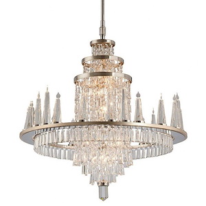 Illusion - 10 Light Chandelier-38.25 Inches Tall and 36 Inches Wide
