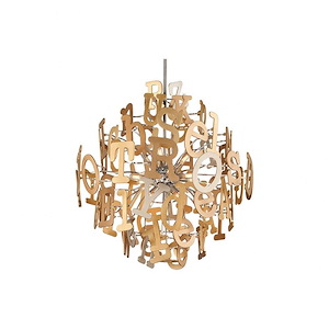 Media - 16 Light Pendant-39.75 Inches Tall and 40 Inches Wide