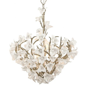 Lily - 6 Light Chandelier-32 Inches Tall and 26.25 Inches Wide