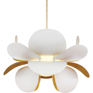 Ginger - 1 Light Pendant In Geometric Style-30 Inches Tall and 46 Inches Wide - 1314741