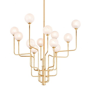 Onyx - 12 Light 3-Tier Chandelier in Luxury Style-39 Inches Tall and 45 Inches Wide