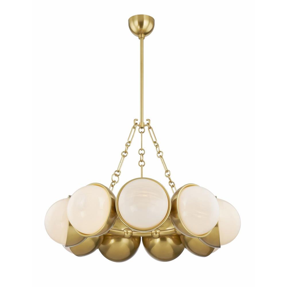 Corbett Lighting 340-34-VPB Althea - 9 Light Chandelier-24.25 Inches Tall and 34.25 Inches Wide