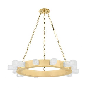 Citrine - 588W 12 LED Chandelier-3.25 Inches Tall and 36 Inches Wide - 1291730